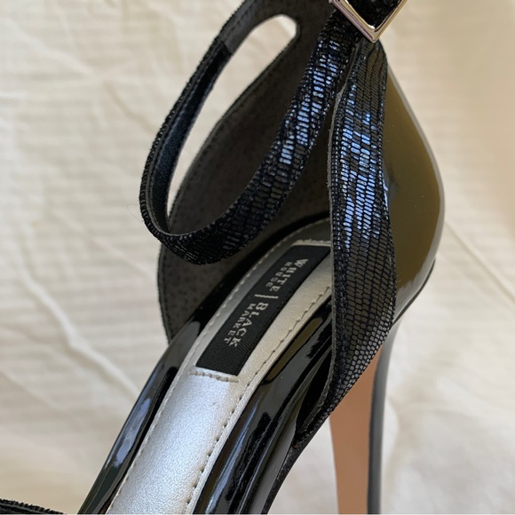White House Black Market 'Tosha' peep-toe ankle strap platform heels 8 like new - Picture 14 of 16
